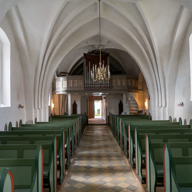 Fyrendal Kirke hvælvet loft