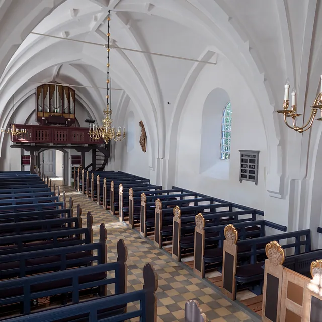 Førslev Kirke set fra prædikestol