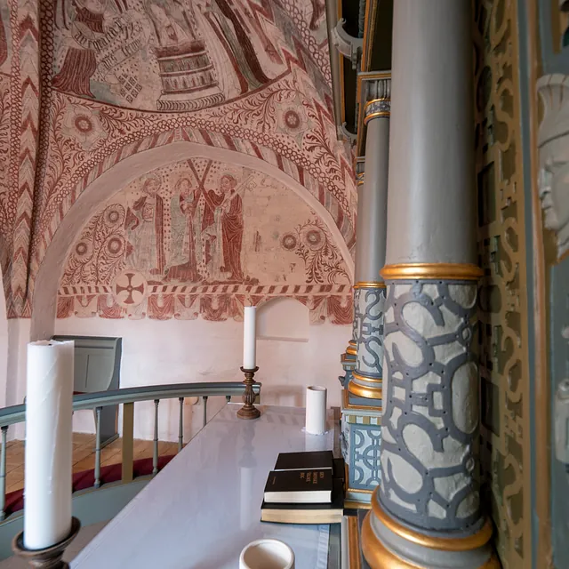 Kvislemark Kirke fra alteret